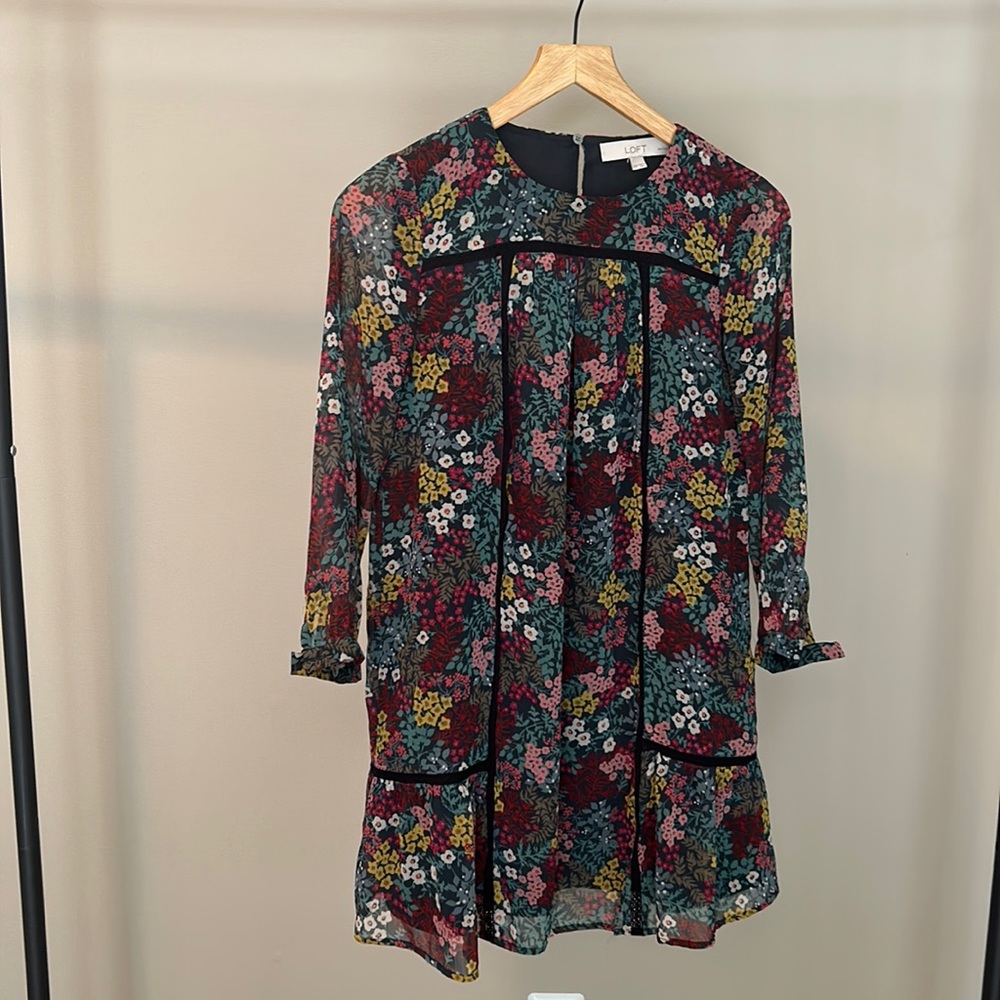 LOFT petite floral dress